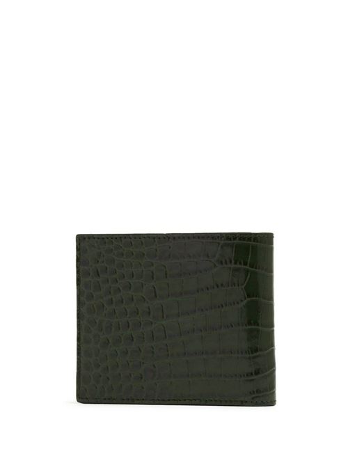 Dark green embossed wallet Tom Ford | Y0228LCL403G1E035